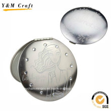Brush Silver Metal Handbag Mirror Promoción Ym1161